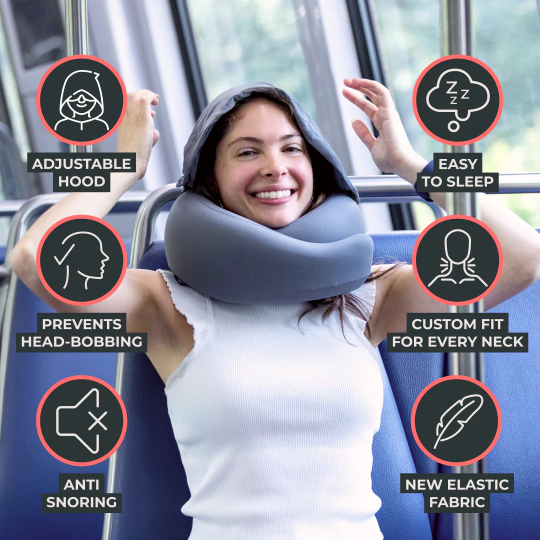 FlyHugz® 2.0 Hooded Travel Pillow - Image 4