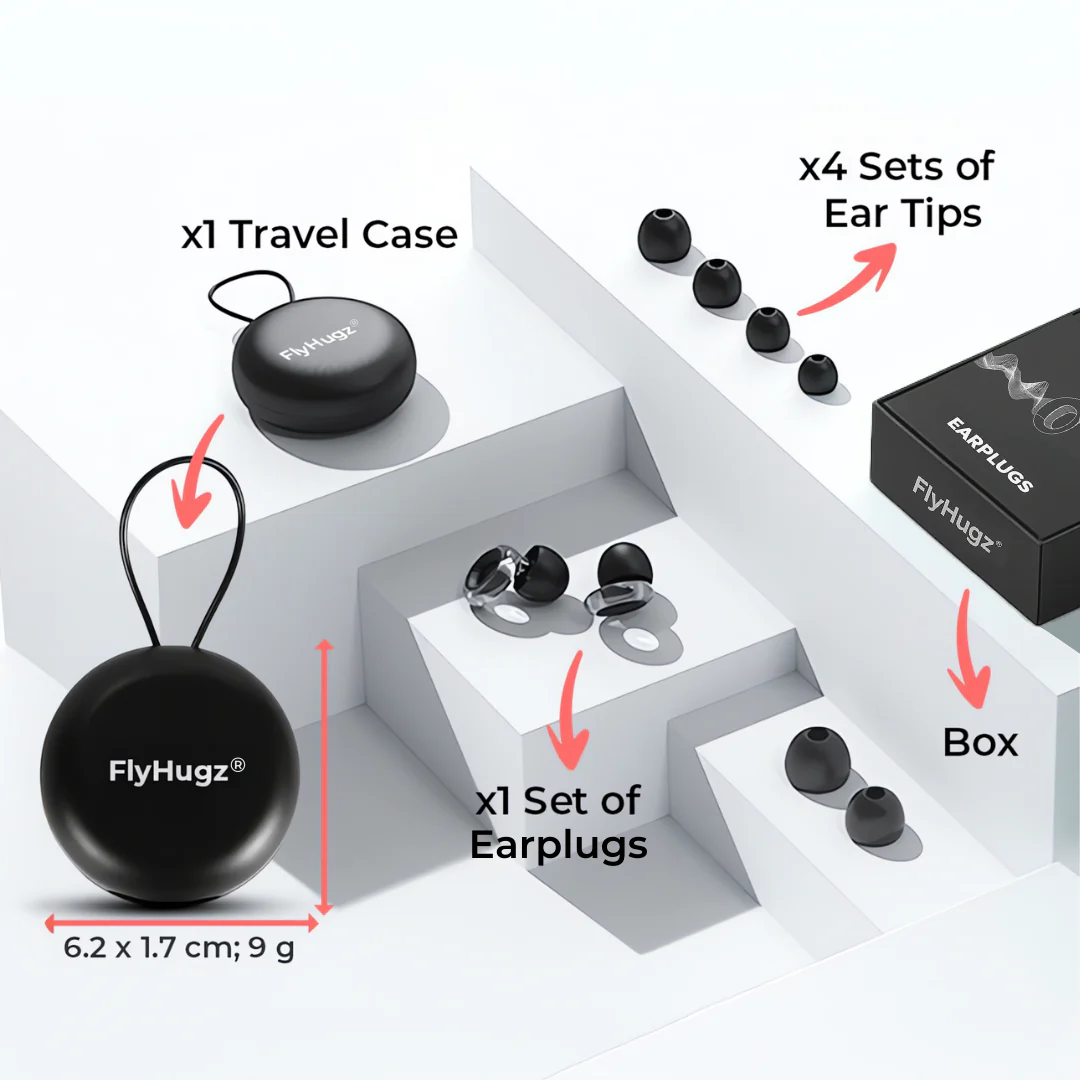 FlyHugz® Noise Reducing Travel Earplugs - Image 6